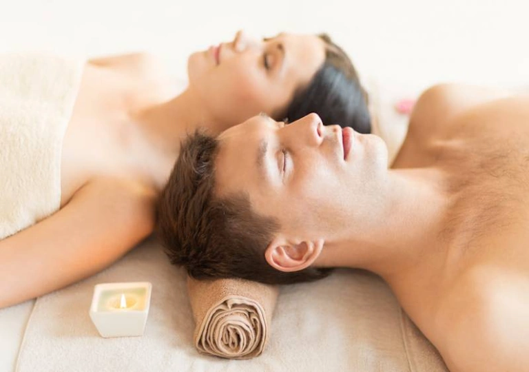 massage duo en couple institut Belles du Sud